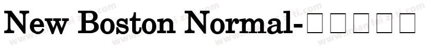 New Boston Normal字体转换
